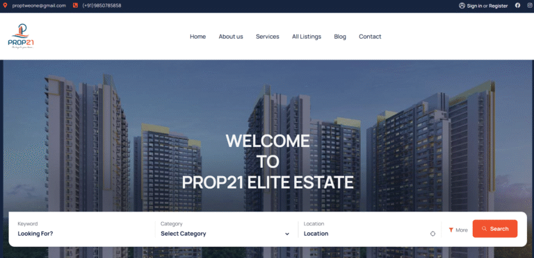 prop21 elite estate website